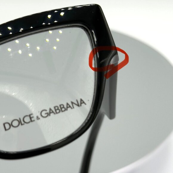 DOLCE & GABBANA DG3378 501 Black Demo Lens 55 mm Women's Eyeglasses READ - Picture 11 of 13